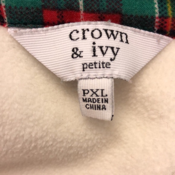 Crown and Ivy Fleece Sweatshirt - Picture 8 of 9